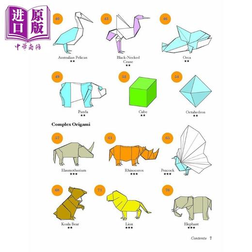 【中商原版】Origami Fold-by-Fold 进口艺术 一步一步学折纸 商品图2