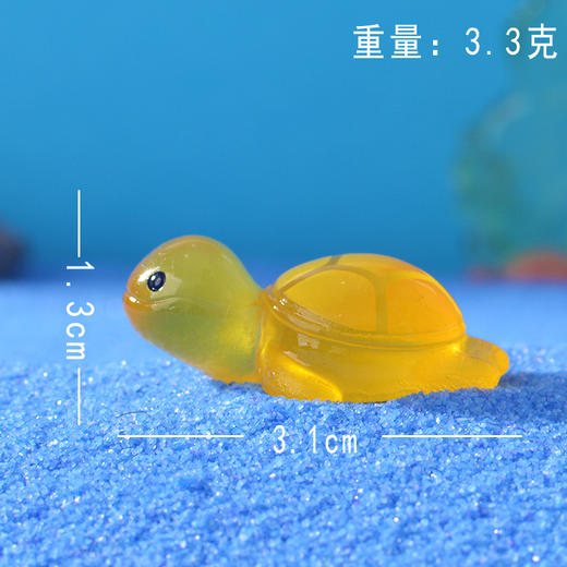 【网红夜光仿真卡通小乌龟】网红卡通乌龟系列微景观鱼缸造景小摆件，手工制作小巧精致好玩，多款可爱彩色小乌龟夜光摆件叠叠乐QQ 商品图8