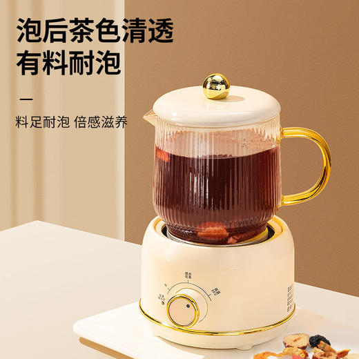 【正宗同仁堂品牌】北京同仁堂 青源堂 人参黄精杜仲雄花茶525克 独立茶包 茶色清透SY 商品图1