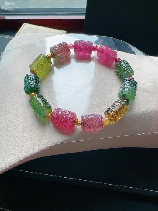 33g 雕刻碧玺手链 商品图5