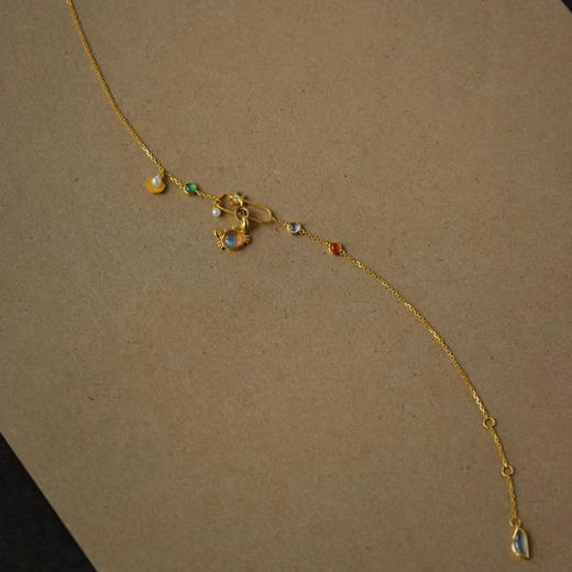 龢盒原创 “八方来财”小螃蟹18k金镶手链 脚链 商品图4