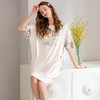 芬腾夏季薄款短袖冰丝睡裙女款 A-4377 商品缩略图0
