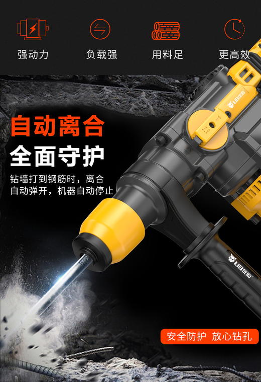 优豹UB-32T电锤  #32mm  1400w 商品图3
