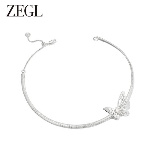 ZEGL设计师东方花影系列蝴蝶项链女款2024新款国风新中式配饰 商品图4