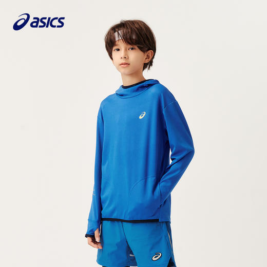 ASICS/亚瑟士童装中大童中性款长袖卫衣T恤2024秋日常基础卫衣T恤 商品图1