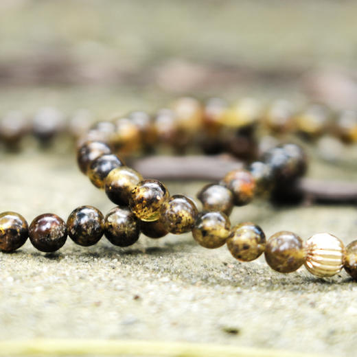 有药手串 | 药珀琥珀材质。蜜蜡手串佛珠天然琥珀珠子文玩手链男女手链中式。 商品图2