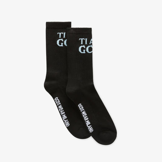 GCDS 男女通用字母徽标袜子 黑色 A1OU3800KD399 商品图0