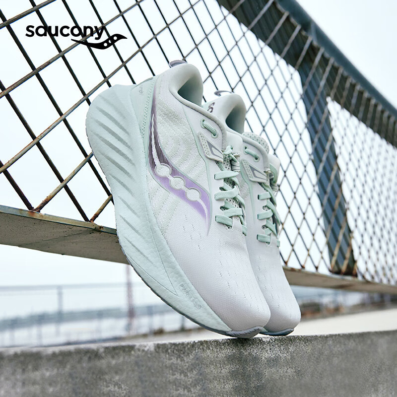Saucony 索康尼新款TRIUMPH胜利22 女款减震舒适透气防滑耐久跑步运动鞋