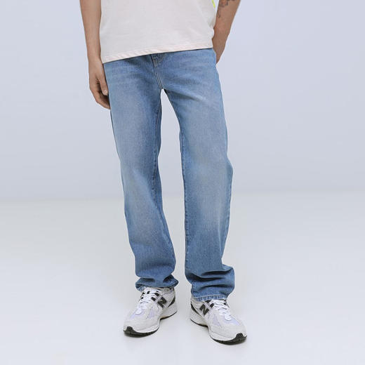 GCDS 男士直筒休闲牛仔裤 蓝色 A1OM2908DA075 商品图1