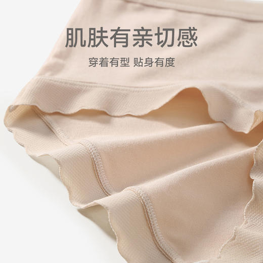 芬腾莫代尔内裤女士中腰成人透气舒适三角裤短裤头抗菌纯棉内裆 商品图3