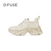 D:FUSE迪芙斯2024年秋季新款松糕厚底轻量老爹鞋休闲运动鞋女DF43112379 商品缩略图4