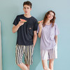 95%棉 夏季短袖带胸垫套装睡衣家居服 芬腾A-4373 商品缩略图2