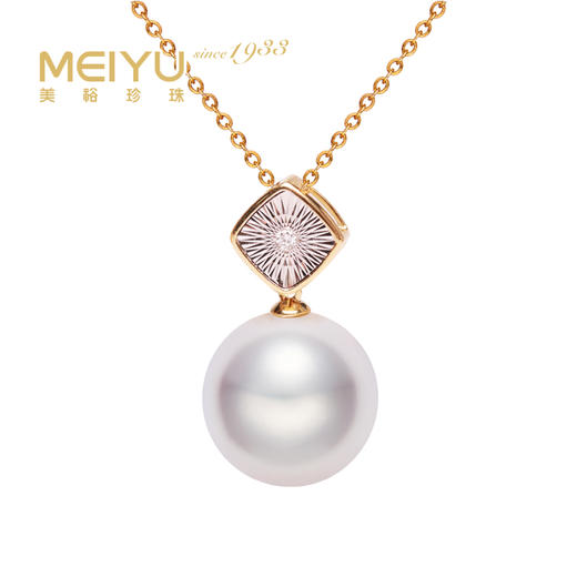 美裕 金18K淡水珍珠链牌11-12mm  108307W 商品图0