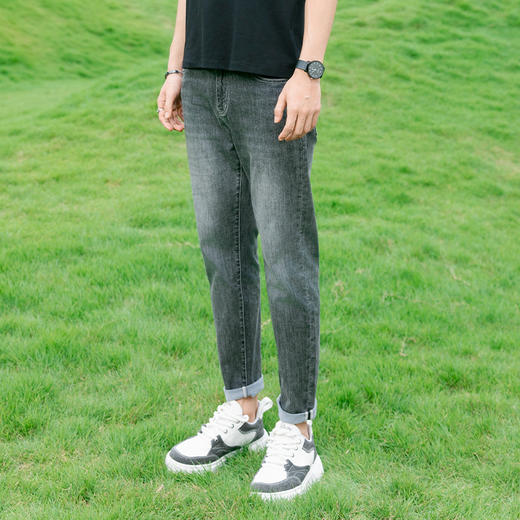 【新品上新】HX 夏季水洗牛仔九分裤修身版型S210420042101 商品图1