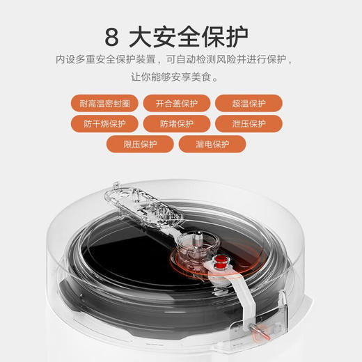 小米米家智能电压力锅2.5L 白色 商品图4