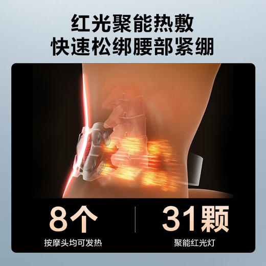 SKG腰部按摩器 金腰带护腰椎热敷 物理推揉中频脉冲按摩仪 梅耶马斯克同款生日礼物送男女 G7豪华礼盒 心选到家 商品图6