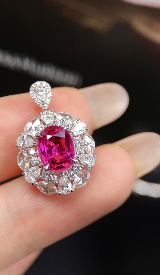 2.0ct 6.884g 红宝石戒指吊坠 商品图5