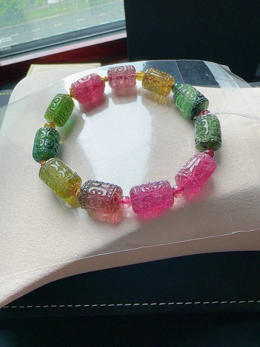 33g 雕刻碧玺手链 商品图1