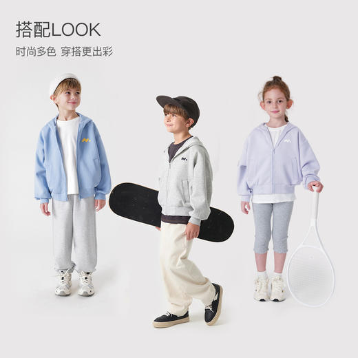 【3D空气棉】马克珍妮秋装新款男女童宽松连帽运动卫衣外套231300 商品图2