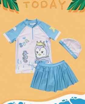 SCHIESSER德国舒雅女童泳装3件套3F/23610E