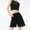 【美式多巴胺绑带运动五分裤裤】绑带运动短裤女夏季薄款小个子，触感冰爽轻薄透气舒适百搭，耐穿柔软高腰A字版型休闲宽松阔腿裤中裤美式五分裤QQ 商品缩略图5