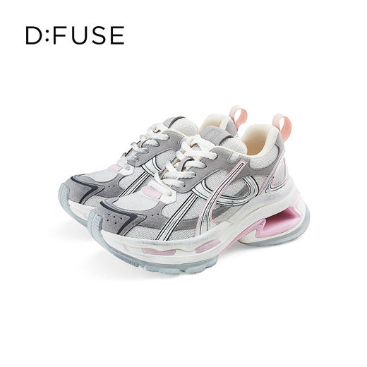 D:FUSE迪芙斯秋季新款厚底增高水钻老爹鞋休闲运动鞋DF43112381 商品图8