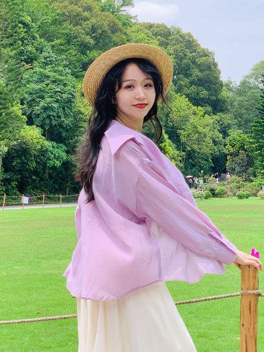 【百图lulu定制】【天丝防晒衬衫】  天丝防晒长袖衬衫 商品图10