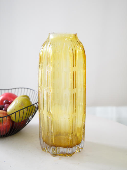 黄咖色花瓶 商品图0