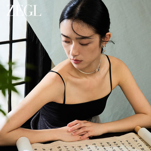 ZEGL设计师东方花影系列蝴蝶项链女款2024新款国风新中式配饰 商品图1