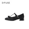 D:FUSE迪芙斯2024年秋季新款精致丝绸感印花牛皮蝴蝶结玛丽珍单鞋 DF43111301 商品缩略图1