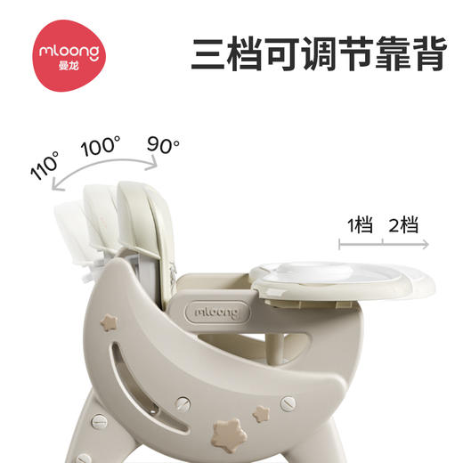 【冬日暖拥】曼龙mloong宝宝餐椅婴儿家用儿童吃饭椅子座坐椅餐桌椅多功能百变餐椅 商品图4
