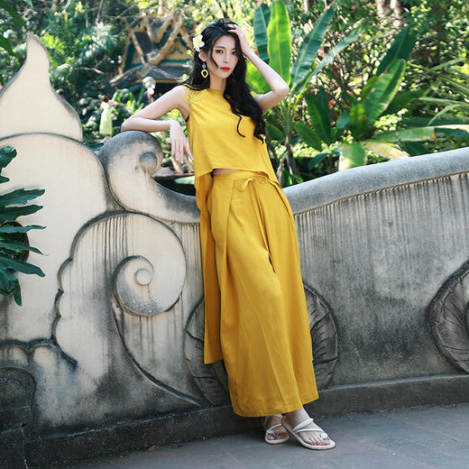 简兮绑带阔腿裤| 现货加急发 商品图2