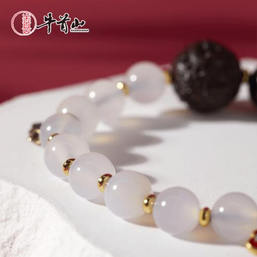牛首山文创福到紫光檀手串玛瑙文玩珠串进宝如意手链毕业生日礼物 商品图2