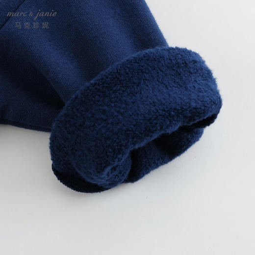 马克珍妮春秋装 男童纯棉学院风撞色字母卫衣 240670 商品图4