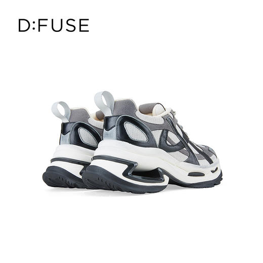 D:FUSE迪芙斯秋季新款厚底增高水钻老爹鞋休闲运动鞋DF43112381 商品图7