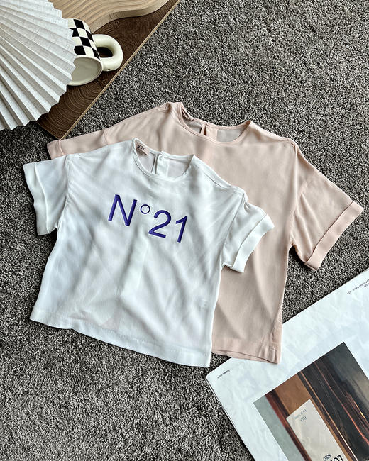 现货 THS 7.3-尾货童装-不退换 21度家 logo印花T恤 2色 CH057 商品图0