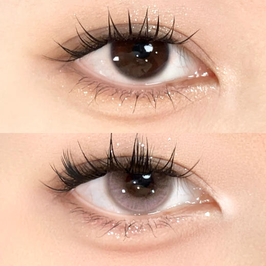 HUOHUOCON 奶泥兔耳 半年抛 两片 14.2mm 参考着色 13.3mm 基弧 8.6 含水 38% 新锐国货 商品图2