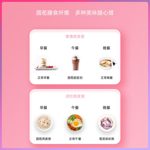 VIP【轻路 膳食纤维代餐】圆苞膳食纤维 多种美味随心搭 ，“轻”生活由此开始 （10g/袋*7袋） 商品图3