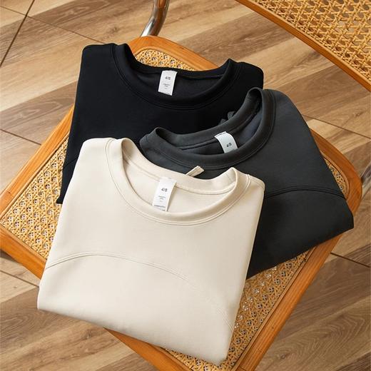 跃牌【倚窗听雨】系列 瑜伽服女砂洗莫代尔褶皱抽绳运动T恤DA64 商品图4