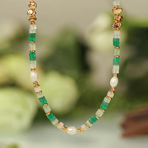 MANREYA玛芮雅“绿野仙踪”叠戴多巴胺串珠项链 商品图1