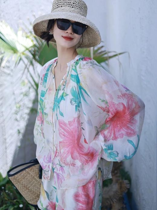 LPIUTY品牌直发！弗洛花园天丝 衬衫A02Y62059/短裤A02K62059 商品图8