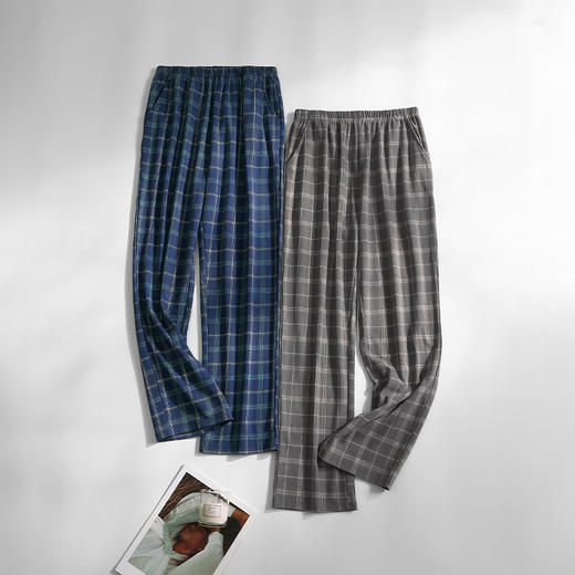 100%棉春秋季纯棉长裤休闲大码家居裤 A-4143  芬腾 商品图0
