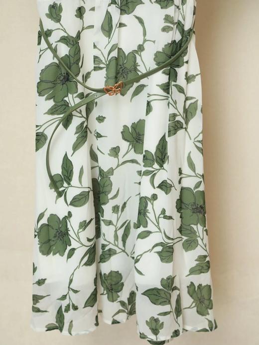 LPIUTY品牌直发⚠️贵妇团⚠️仲夏之夜⚠️Gucc*i同款稀缺面料⚠️手工金属蝴蝶腰带️！意大利纯手工定制⚠️法式优雅印花连衣裙 C148160 商品图6