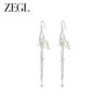 ZEGL设计师东方花影系列马蹄花耳环耳钩女新款爆款耳钉流苏耳饰品 商品缩略图4