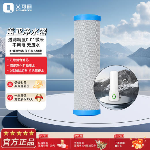 艾可丽 盖亚净水器家用直饮智能厨房自来水过滤器超滤台式净水机滤芯 商品图0