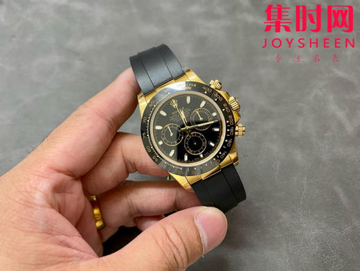 ROLEX劳力士 宇宙计型迪通拿系列 黄金黑盘 男士腕表 商品图3