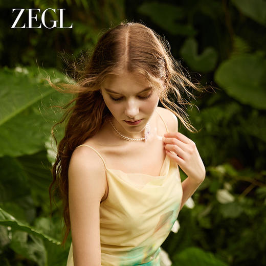 ZEGL设计师花漫迹系列串珠颈链项链女款2024新款轻奢小众夏天配饰 商品图6