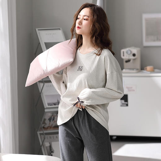 100%棉芬腾纯棉长袖柔软套头家居服  A-5198 商品图3