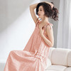 芬腾吊带睡裙女夏天新款纯色薄款圆领甜美可爱少女透气连衣中长裙 商品缩略图3