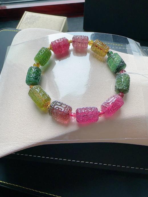 33g 雕刻碧玺手链 商品图6